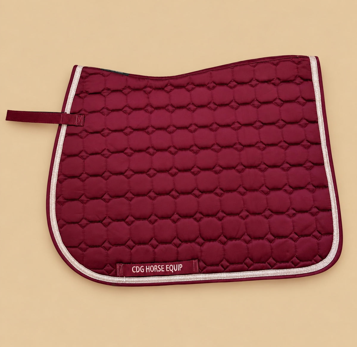 Bordeaux Satin Saddle Pad