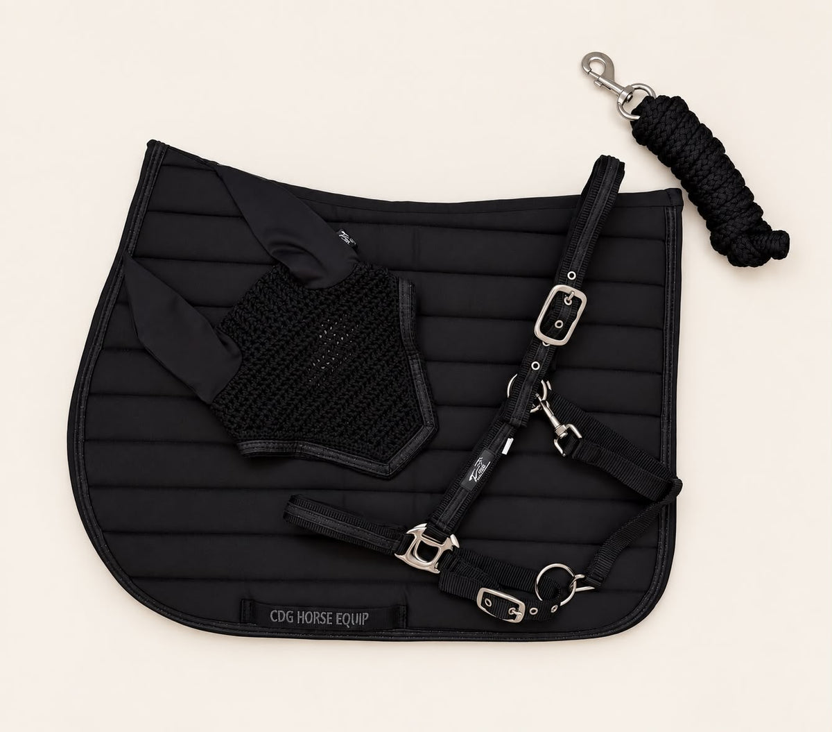 Laura Black Glitter Set 3 Pieces