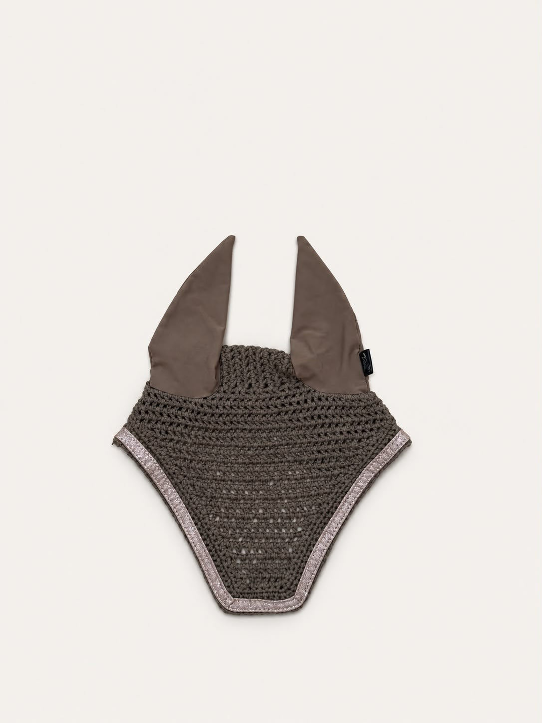Laura Taupe Glitter Ear Bonnet