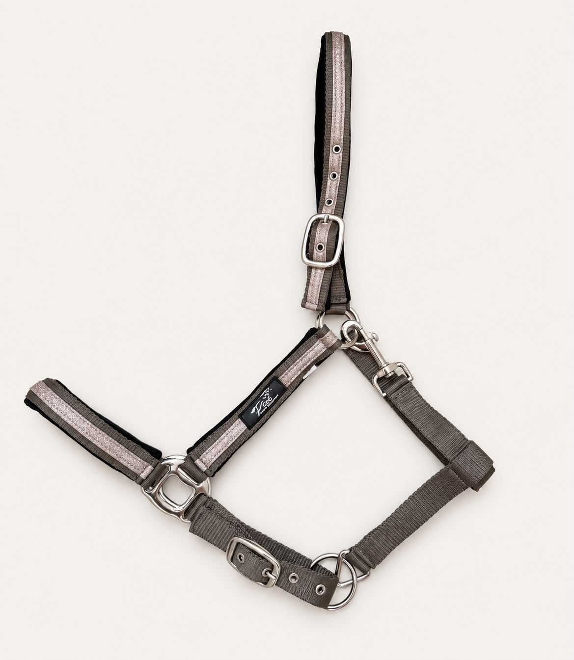 Laura Taupe Glitter Halter