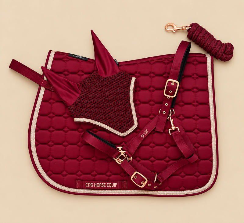Bordeaux Satin Set 3 Pieces