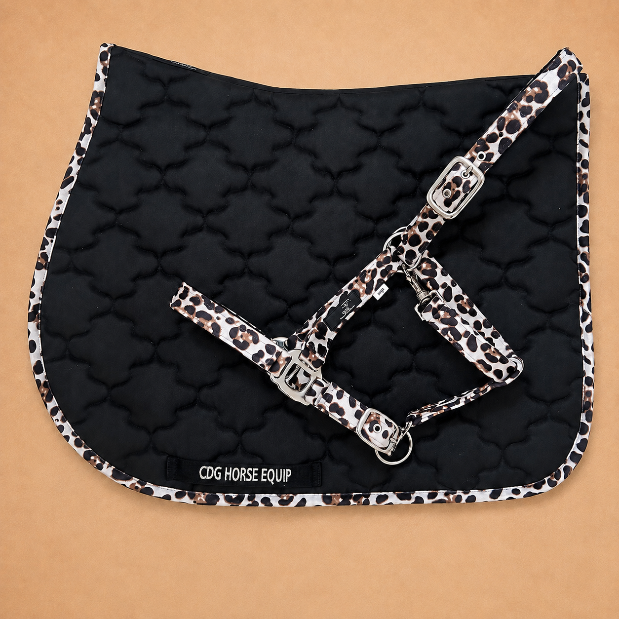Black Classic Saddle Pad & Halter