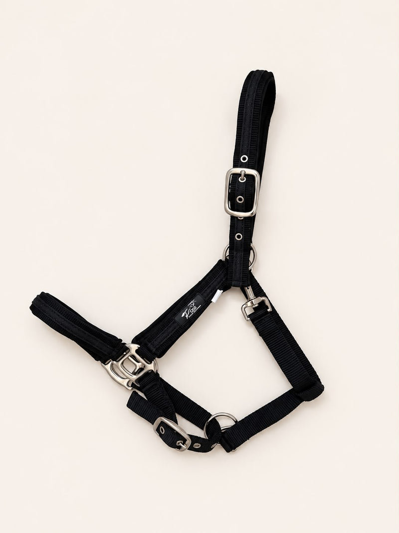 Laura Black Glitter Halter