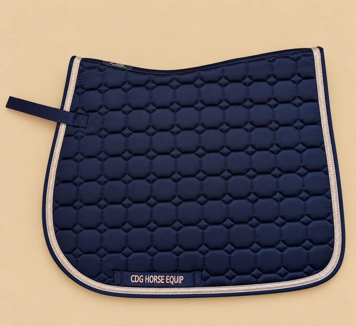 Marine Blue Satin Saddle Pad