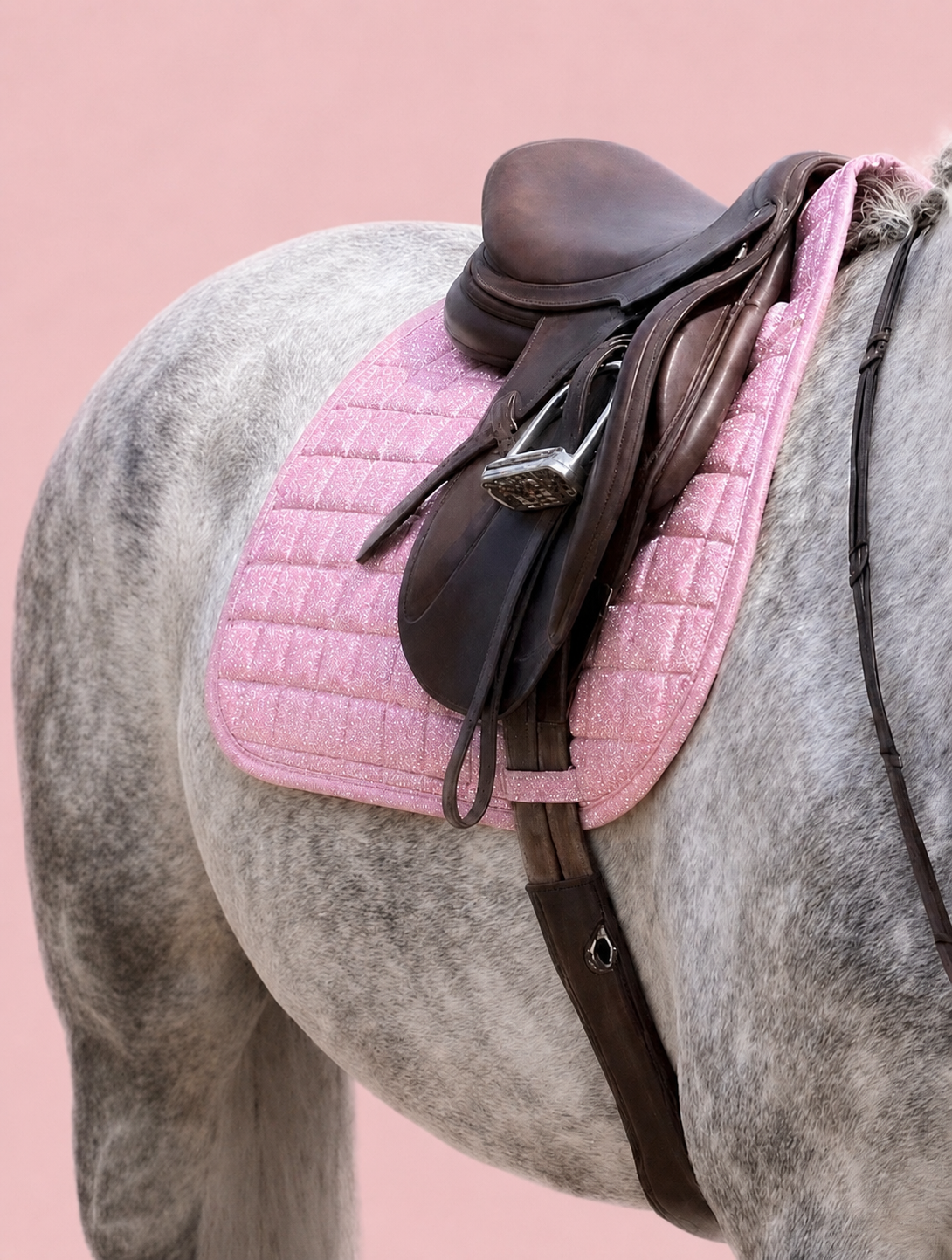 Pink Glitter Saddle Pad