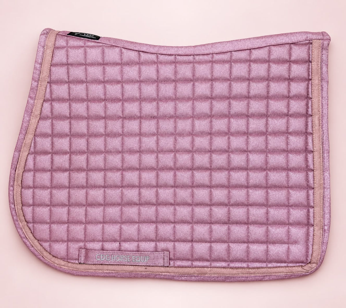 Pink Glitter Snake Saddle Pad