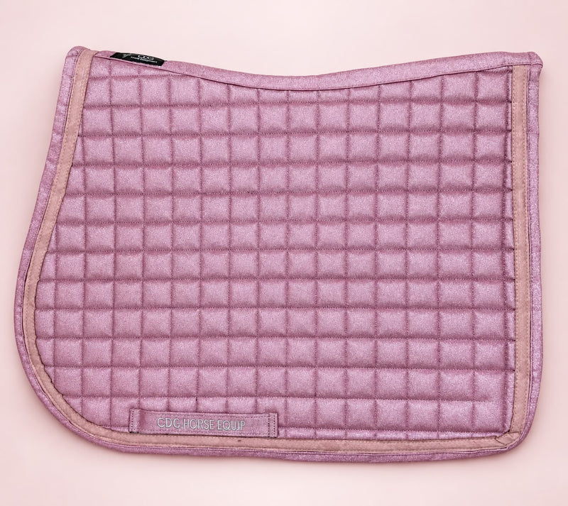 Pink Glitter Snake Saddle Pad