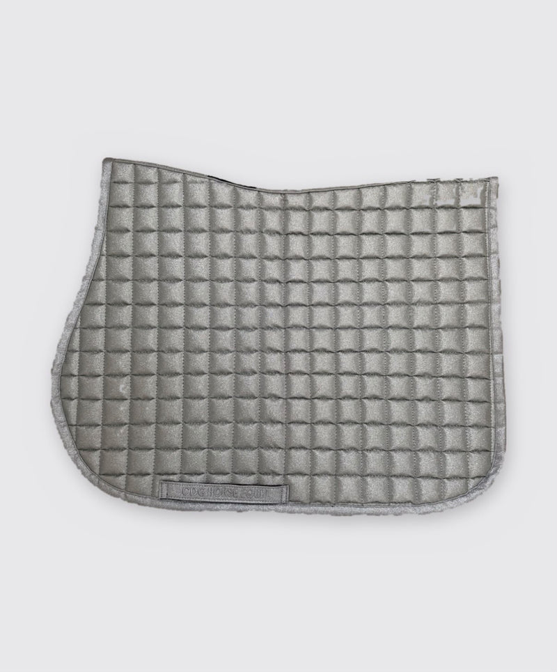 Silver Glitter Saddle Pad