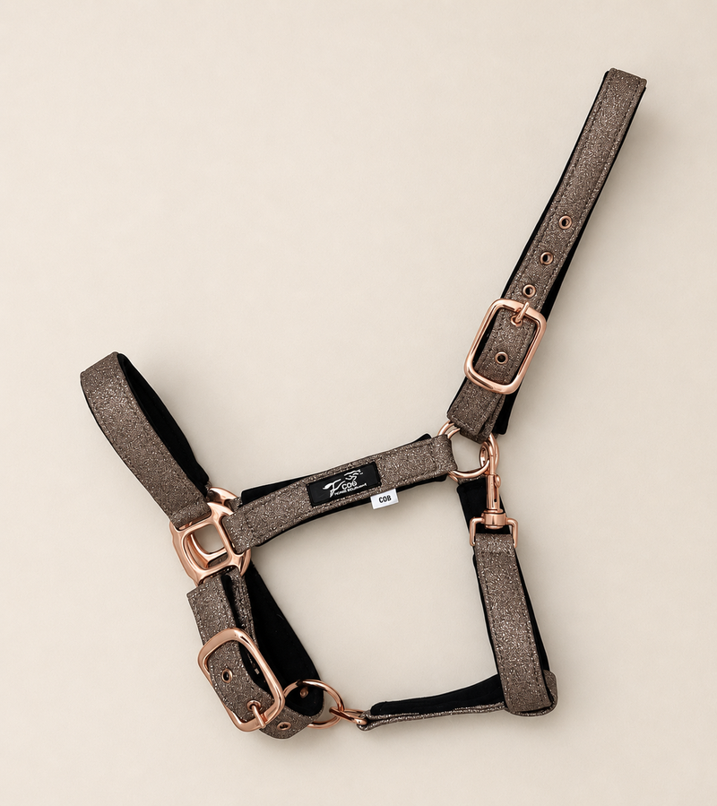 Taupe Glitter Halter